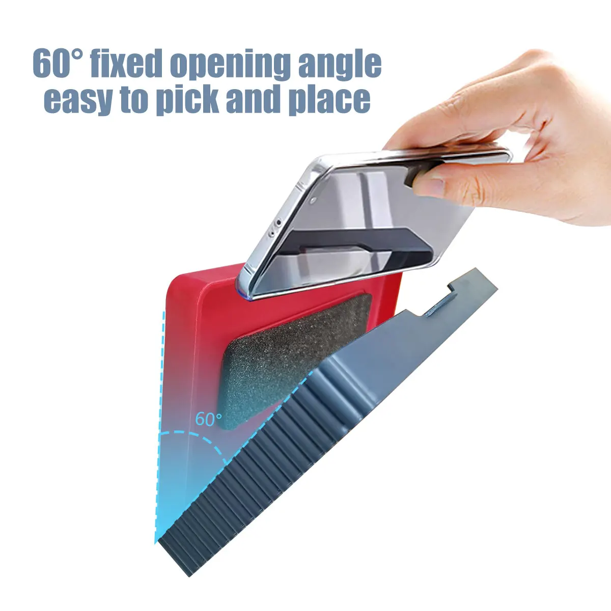 Wholesale Bathroom Transparent Waterproof Wall Mount smartphone holder Shower cell Phone Holder