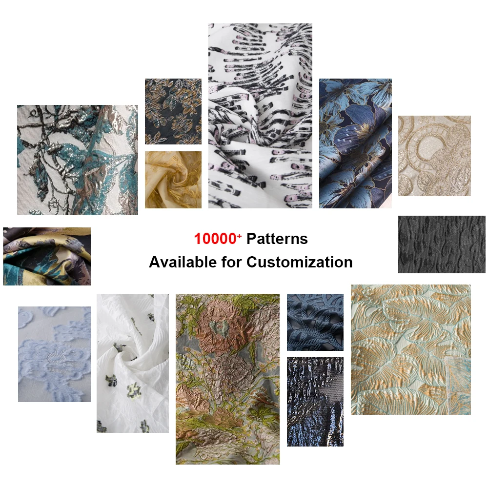 KEER Manufacturer Customized Wholesale New Arrivals Luxury High Quality JYX2319-L Brocade Fabric Jacquard