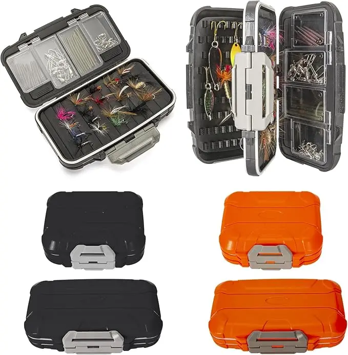 Fishing Tackle Box Fishing Hook Accessory Boxes Orange/Black Container For Fishing Products