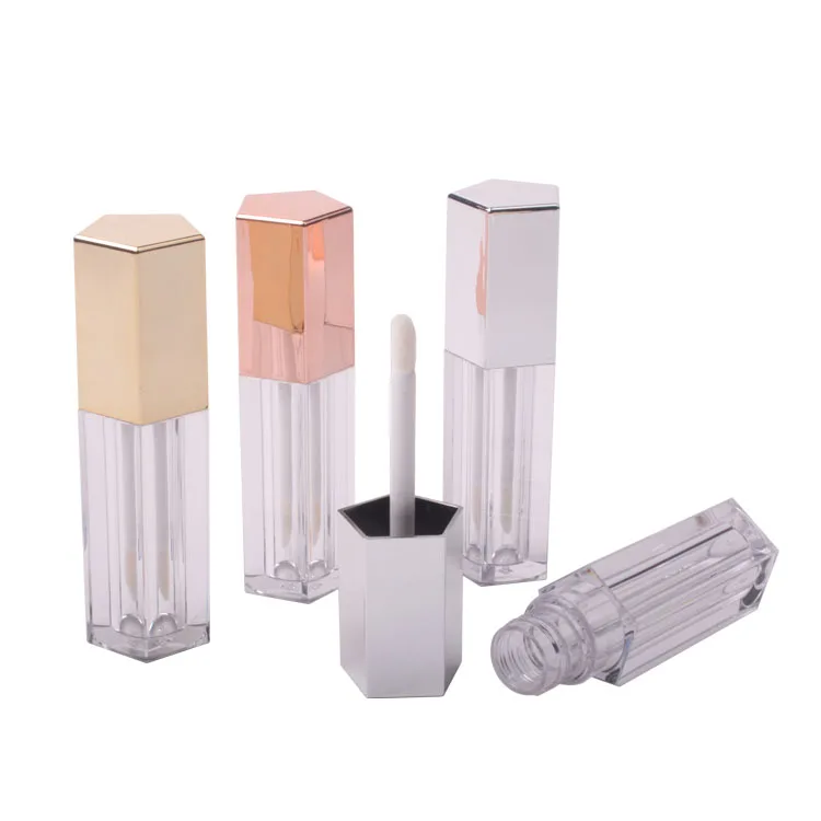 Онлайн в наличии, розовое золото, пустой тюбик для блеска для губ, высокое качество, 5 мл, контейнер для блеска для губ, контейнер для жидкой губной помады