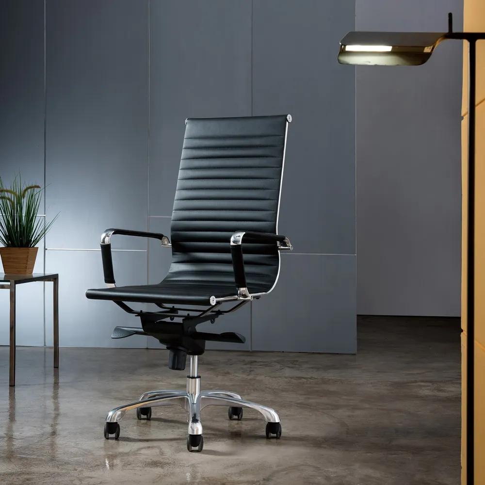  Wenchen Furniture Custom Modern Staff Computer Chair EN12520 Certified PU Swivel Leather Executive