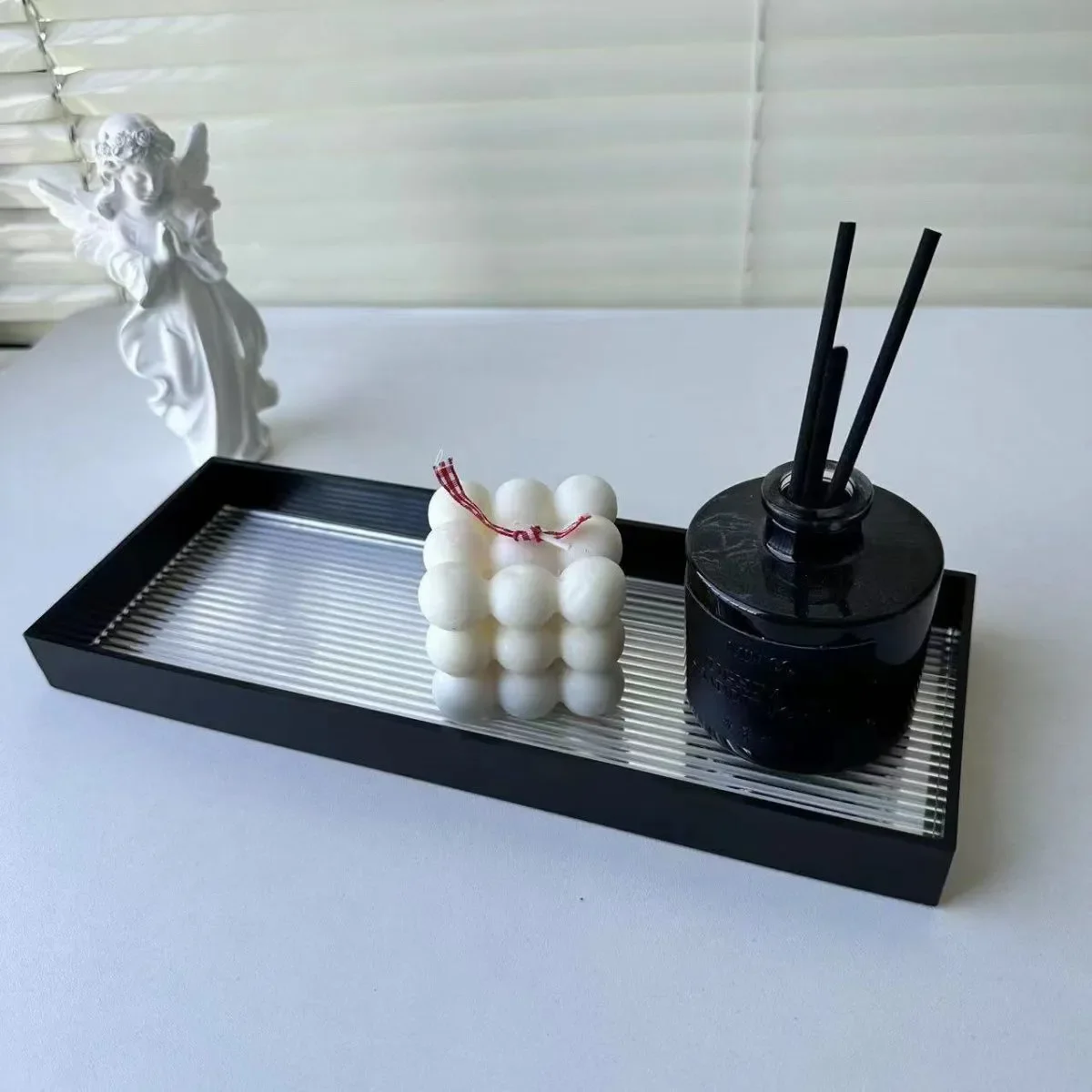 Распродажа поднос для хранения спальни новый дизайн индивидуальный домашний декоративный акриловый парфюмерного туалетного столика ванной комнаты