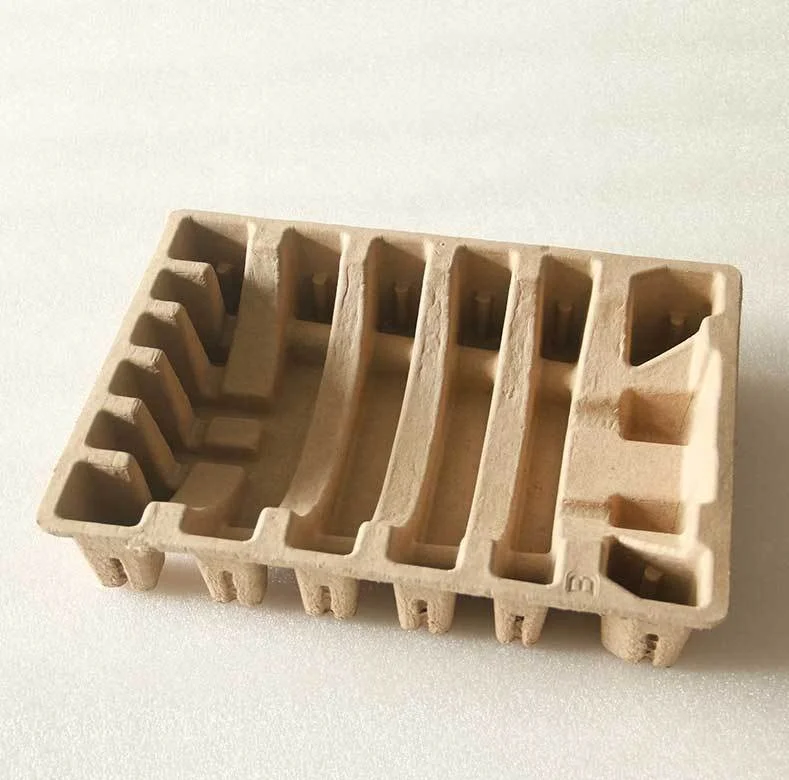 Renewable and Compostable Molded Pulp Packaging Box for Sustainable and NonToxic Products disposable mold pulp box with printing