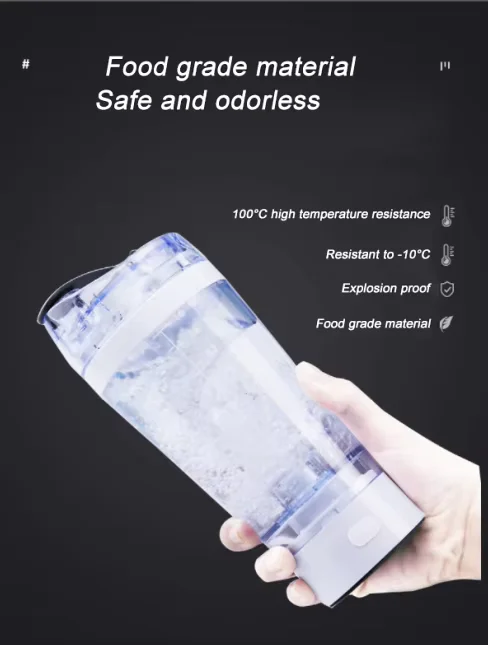 Customized smart drinkware USB Rechargeable Electric Protein Shaker Cup Automatic Self Stirring bottle with logo