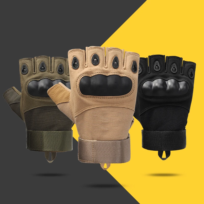 Cheap Hard Knuckle Half Finger Working Protective Shooting Impact Safety Hand Tactical Gloves