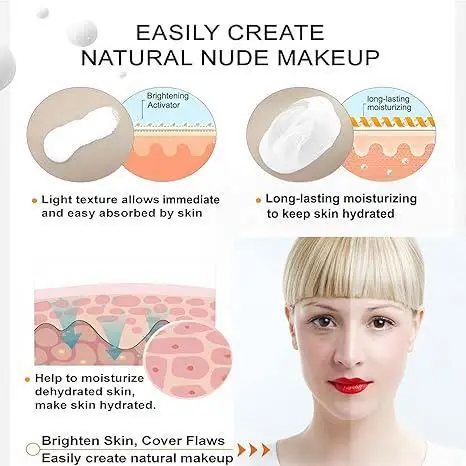 cream OEM HYMEYS private label natural moistruzing whitening beauty makeup waterproof lightening skin foundation face cream