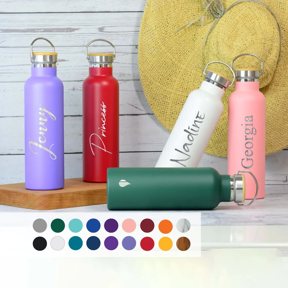 Luxury Water Bottle Thermos For Camping Double Wall Stainless Steel Water Bottle Drinking Flask Sports Drinking Bottle