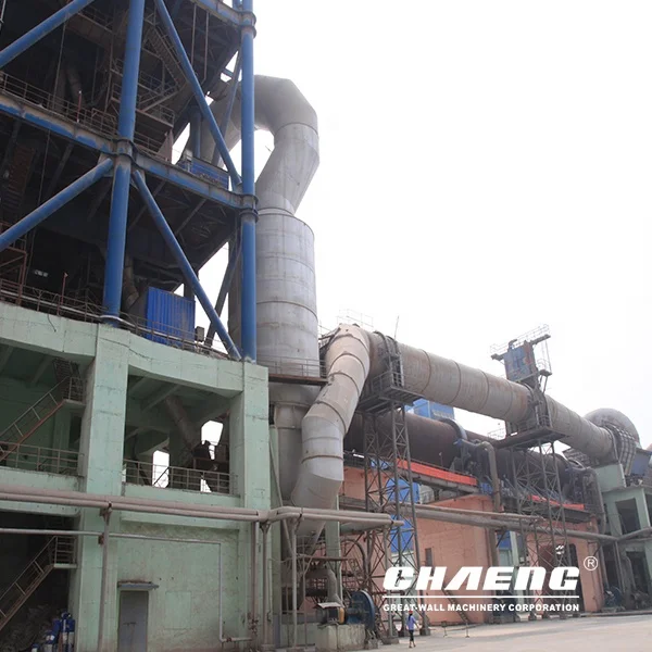 Cement clinker rotary kiln production capacity and process for cement plant