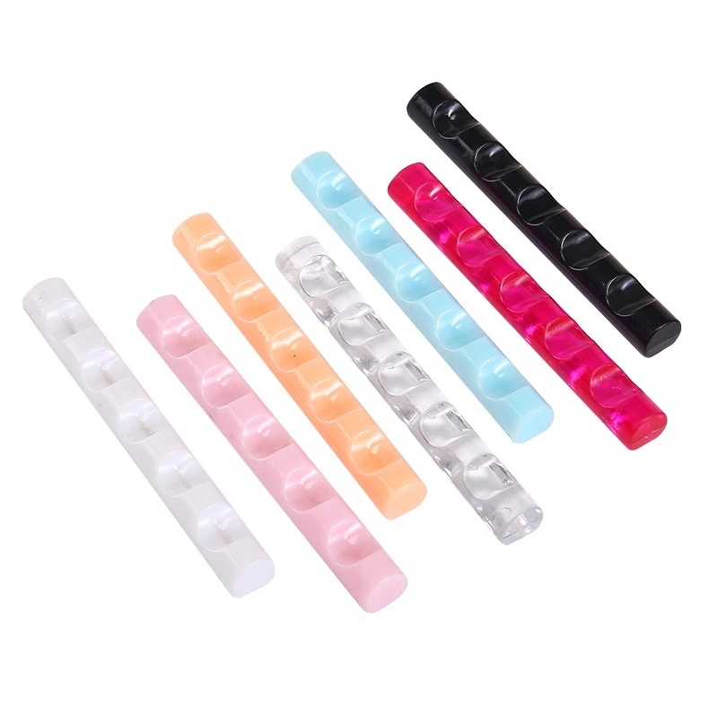 New 5 Grids Simple Strip Design Nail Art Pen Brushes Holder Acrylic Durable Brushes Table Holders For Nail Salon