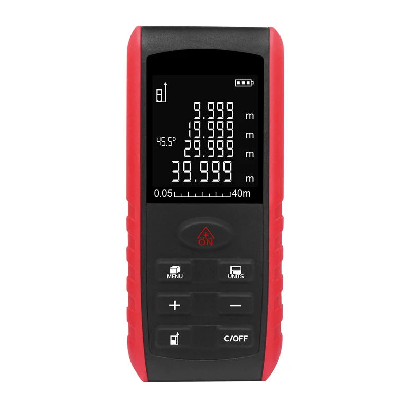 Smart Portable Pocket Laser Rangefinder Laser Distance Meter 40m Mini Measurement Laser Rangefinder Protractor Tool