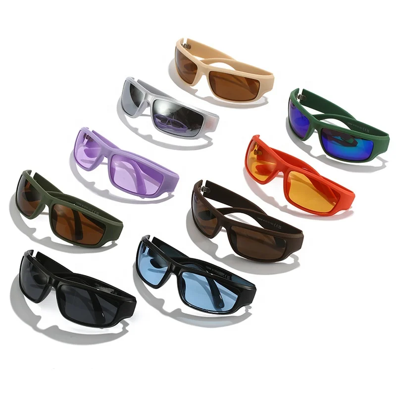 13068 Hot 2023 Fashion Quicksilver Y2K Women Retro Square Sunglasses Men Sports Shades