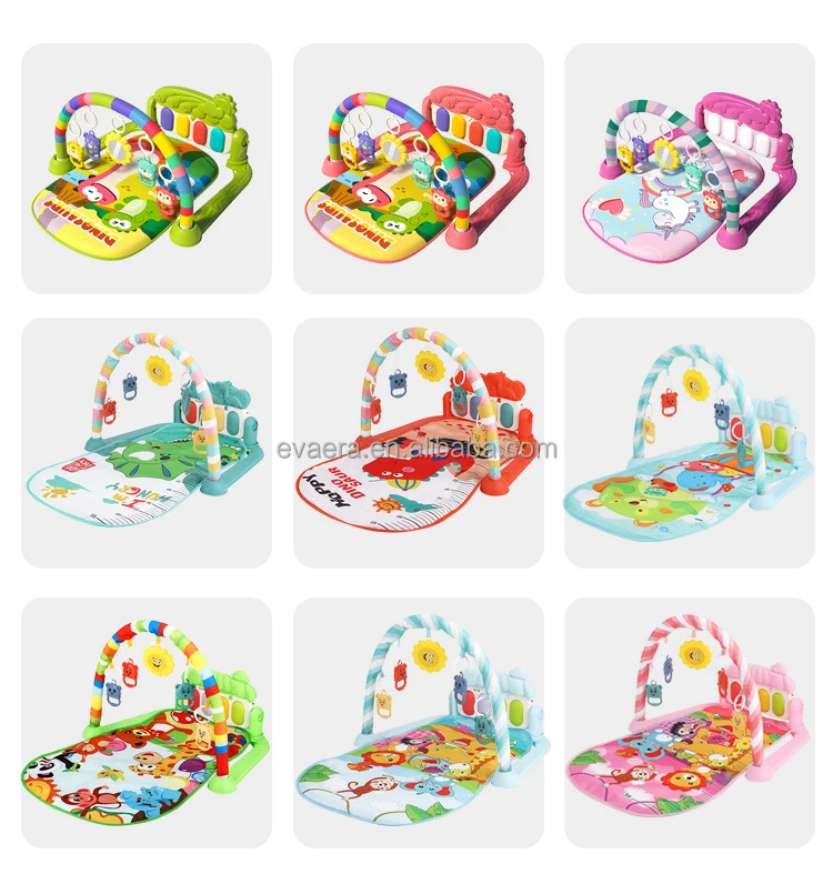 Children Cartoon Piano Play Mat Light Music Kids Mat Baby Playgym baby products hot sale in south east Asia