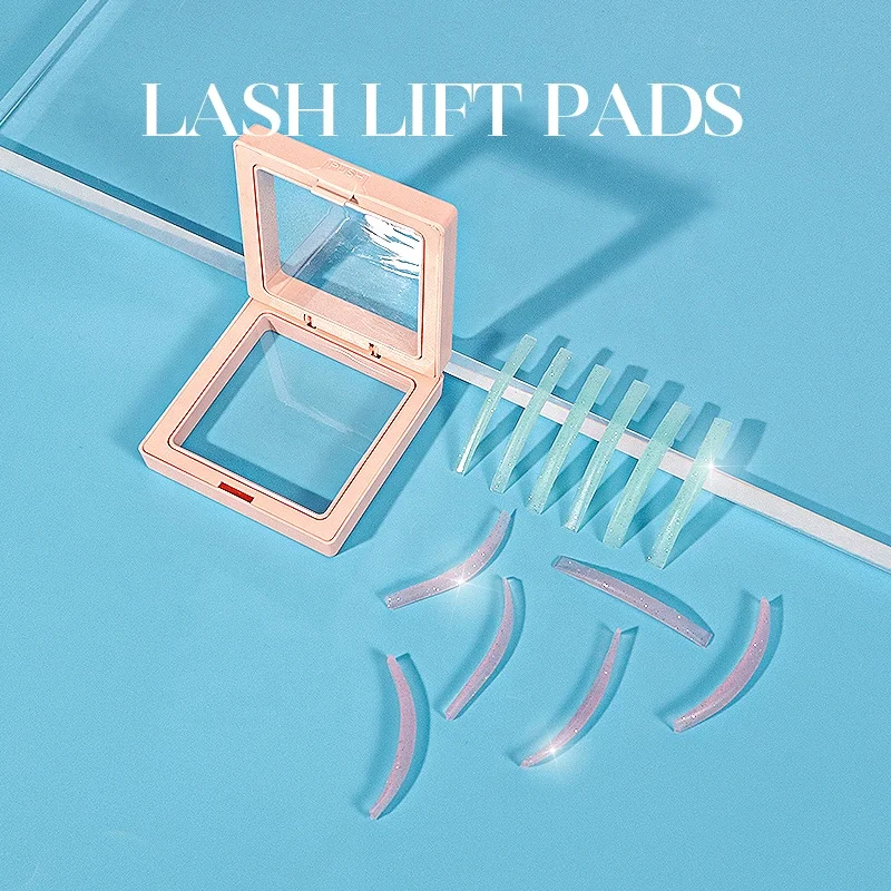 No glue lash lifting silicone shields Customized logo eye lash perm Roller OEM eyelash perming pads reusable lashes lifting rods