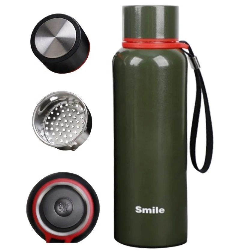 Wholesale custom print Hunter Water Bottle Advertise Cycling portable filter Sport Water Bottle with Portable Rope