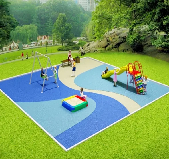 Color bright and color durable Playground outdoor rubber flooring /EPDM rubber granules /SBR crumb rubber