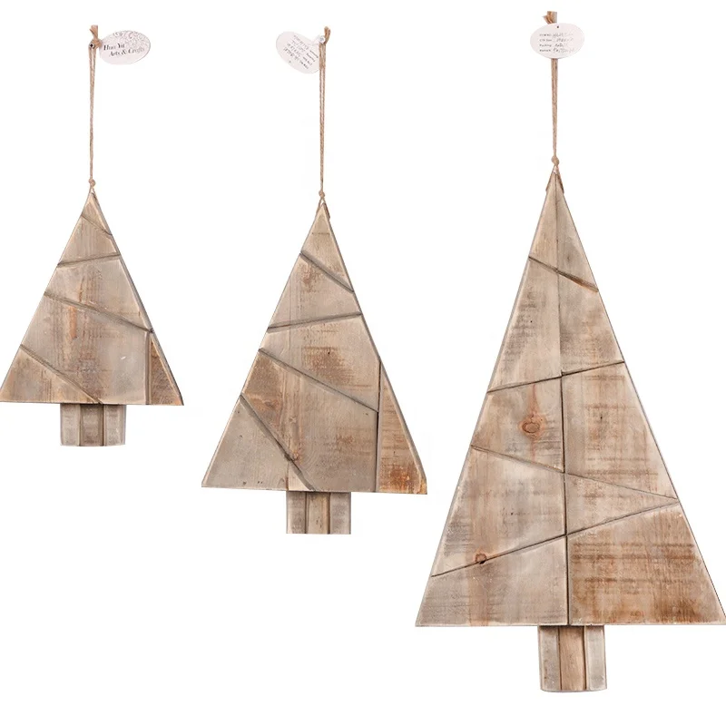 
Promotional Vintage Wood Signs To Decorate Walls Wooden Christmas Tree Decoration 
