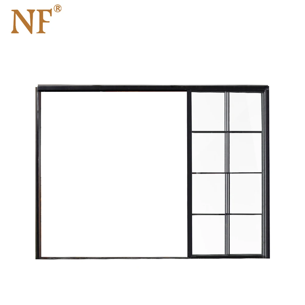 
Aluminum interior frosted glass pocket door 