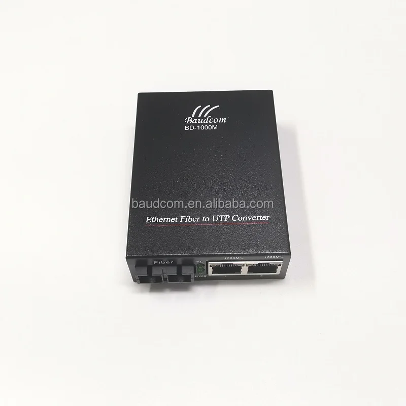 2Ports 1000M Ethernet Fiber Media Converter Gigabit