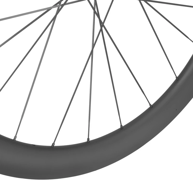 Wheel Set 700C50mm Carbon Fiber T800 Clincher/ Tubeless Disc Brake Wheel Set