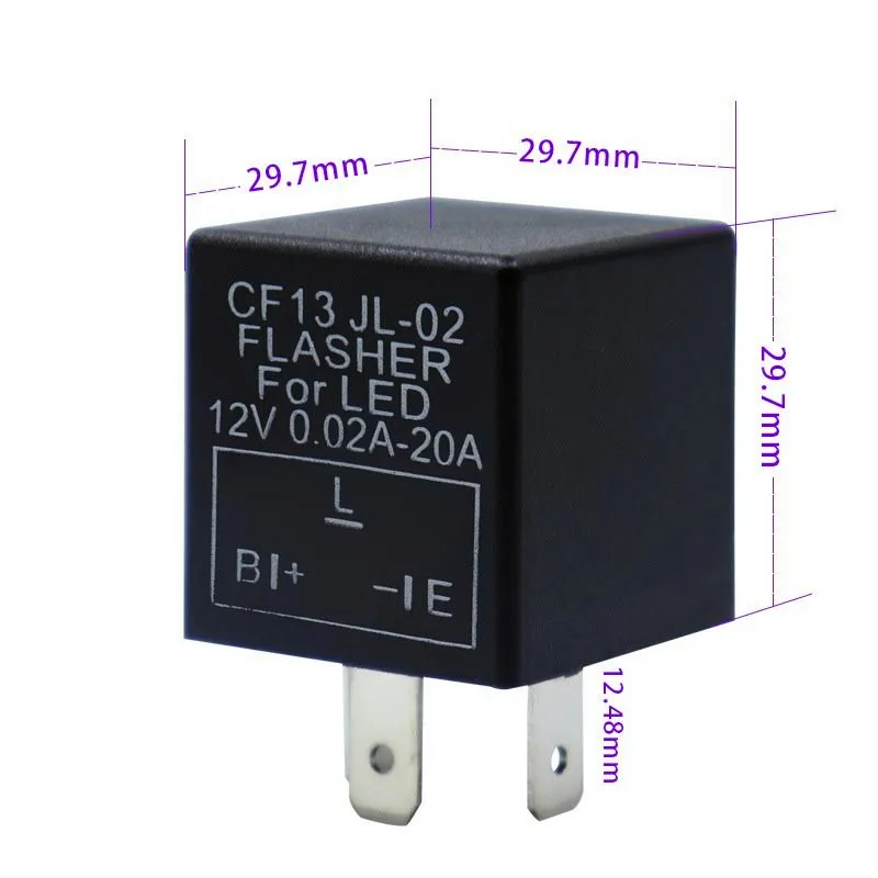 CF13 JL-02 3-контактный Светодиодный проблесковый маячок реле пригодный для автомобилей