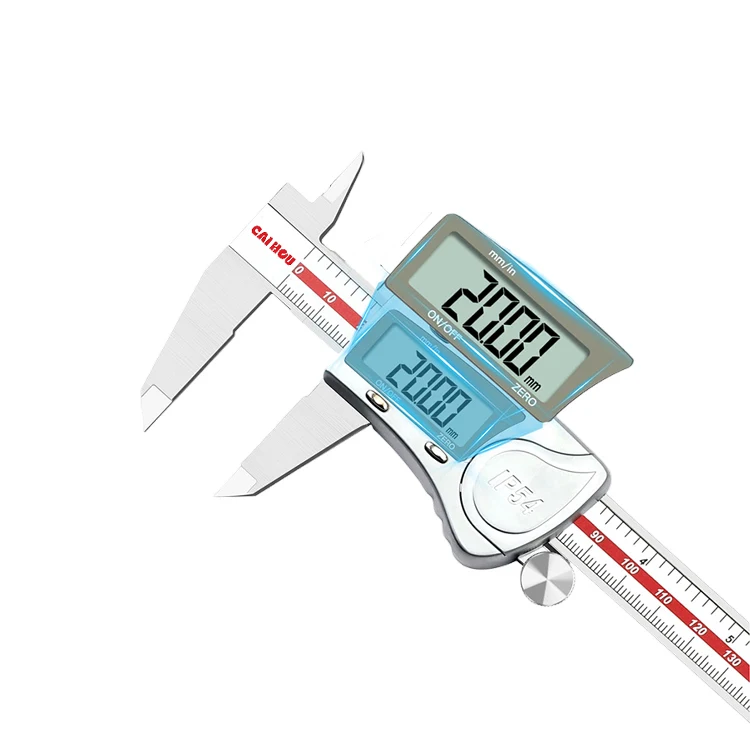 Digital Vernier Caliper Stainless Steel Electronic Metal Caliper Micrometer Depth Measuring Tools 0-150/200/300mm