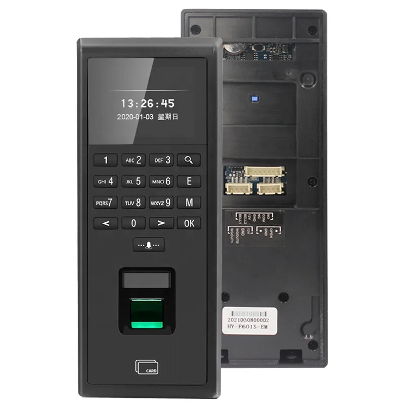 TCP/IP 125Khz RFID Fingerprint Time Attendance Smart Door access control system kit Keypad 1000 User employee time clock
