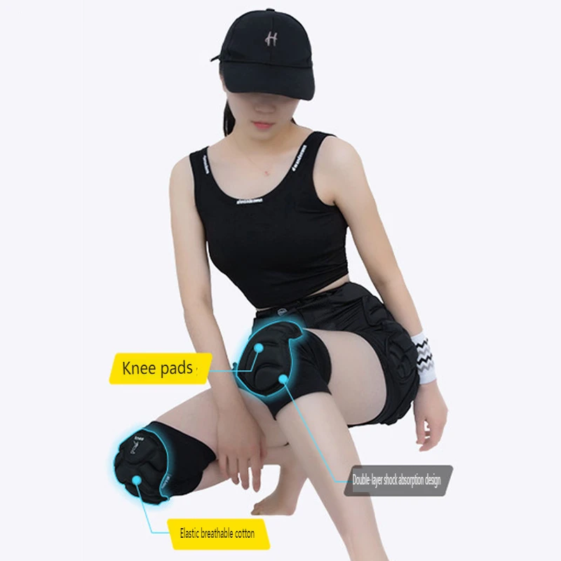 SLKE Roller Skating Skiing Hip Pants Skateboard Skating Skating Anti-fall Fat Mat Outdoor Riding Sports Hip Protection