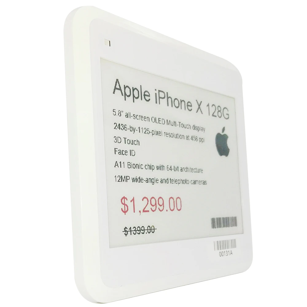 
E-ink 2.9 inch electronic shelf label digital epaper price tag eink display 