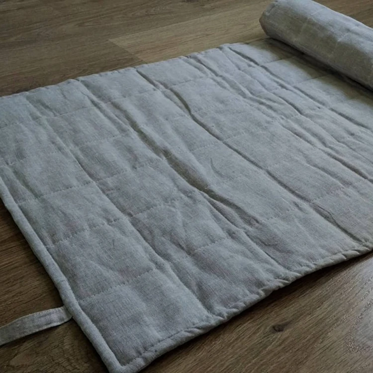 
hemp manufactures ECO Friendly hemp yoga mat hemp fiber in linen fabric 