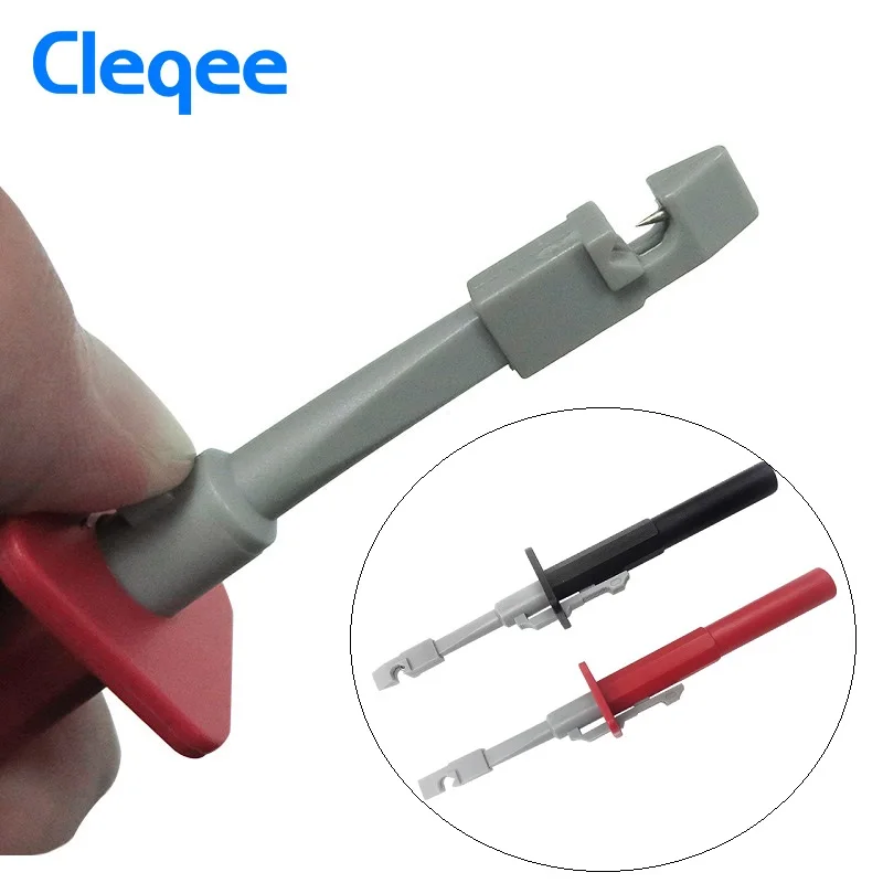 Cleqe-2 P1600E 15 in 1 Automotive Probe Set Multimeter Cables Pluggable Banana Plug Insulation Piercing Needle Test Leads Kit