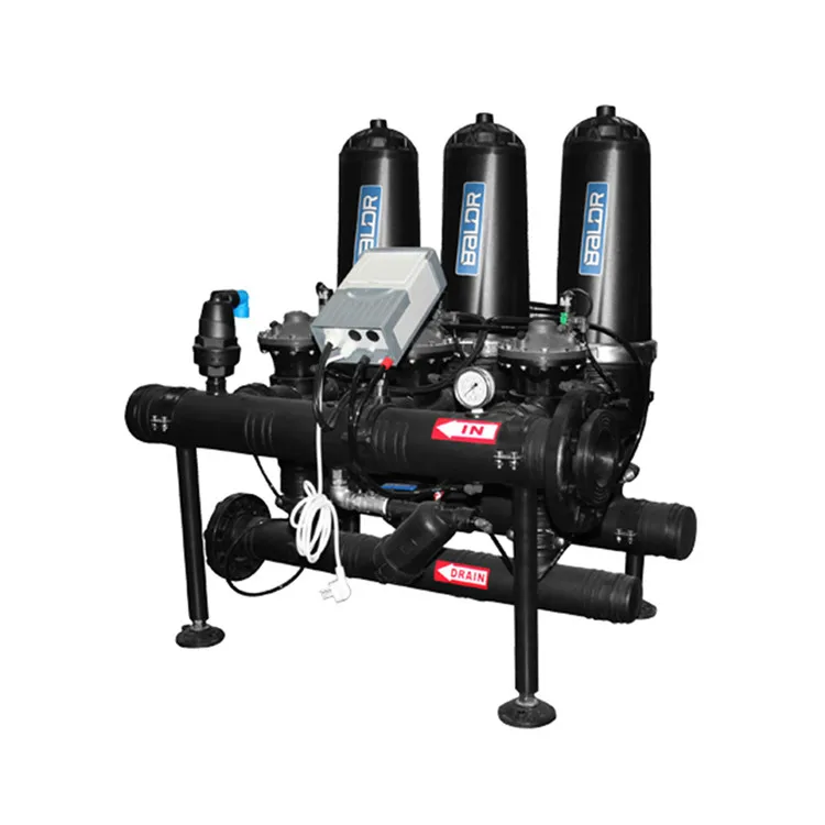T Type 3 Inch 4 Unit Automatic  Backwash Disc  Filtration System  For Drip Irrigation