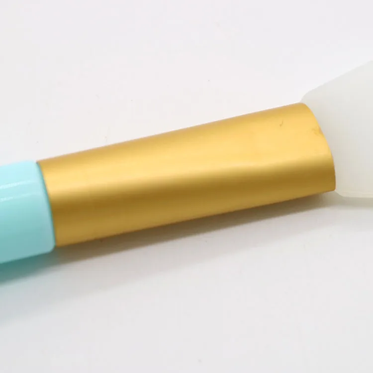 Custom Logo Plastic Handle Face Facial  Foundation Silicone Mask Brush