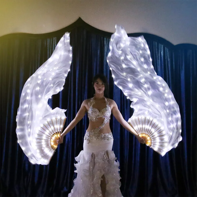 Company meeting performance LED string light up multi-function fan