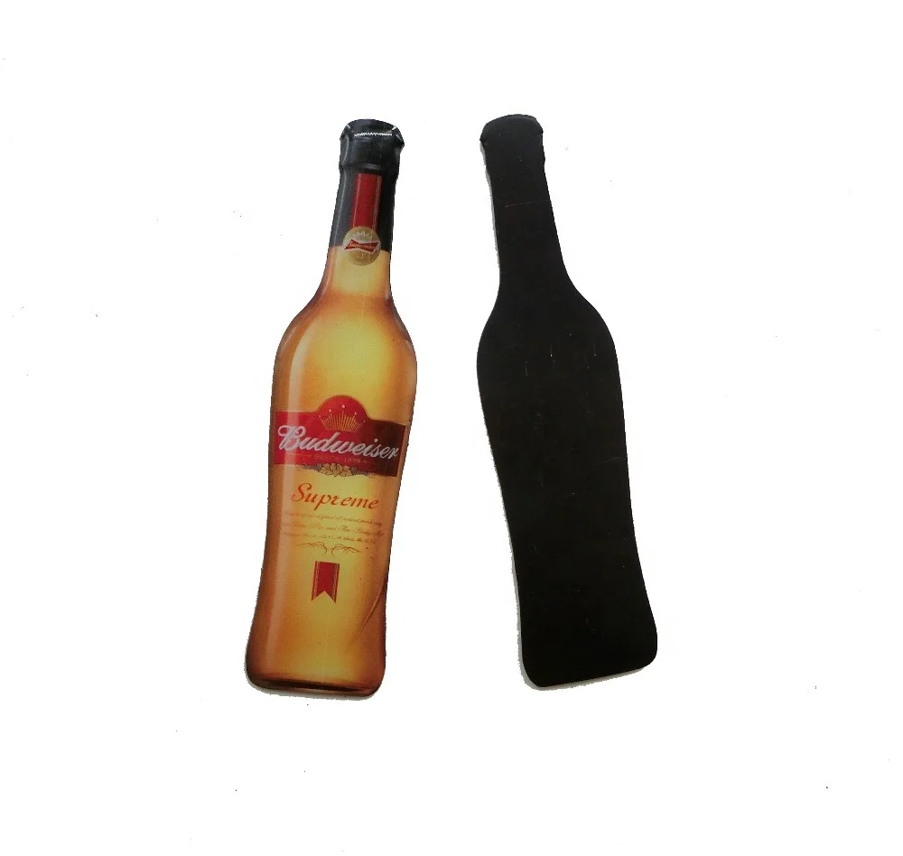 Изготовленный На Заказ бутылка форма Творческий эпоксидный холодильник магнит