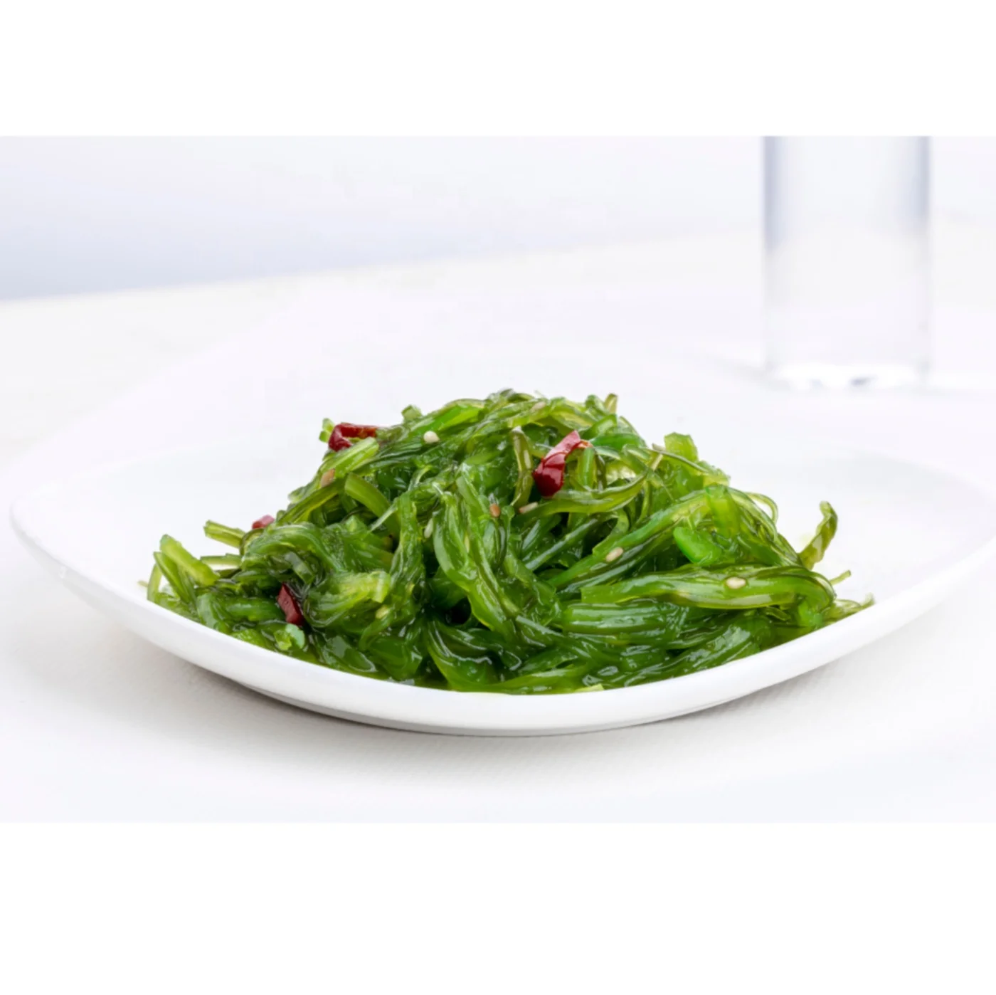 Wholesale export delicious green food seasoning wakame stem silk
