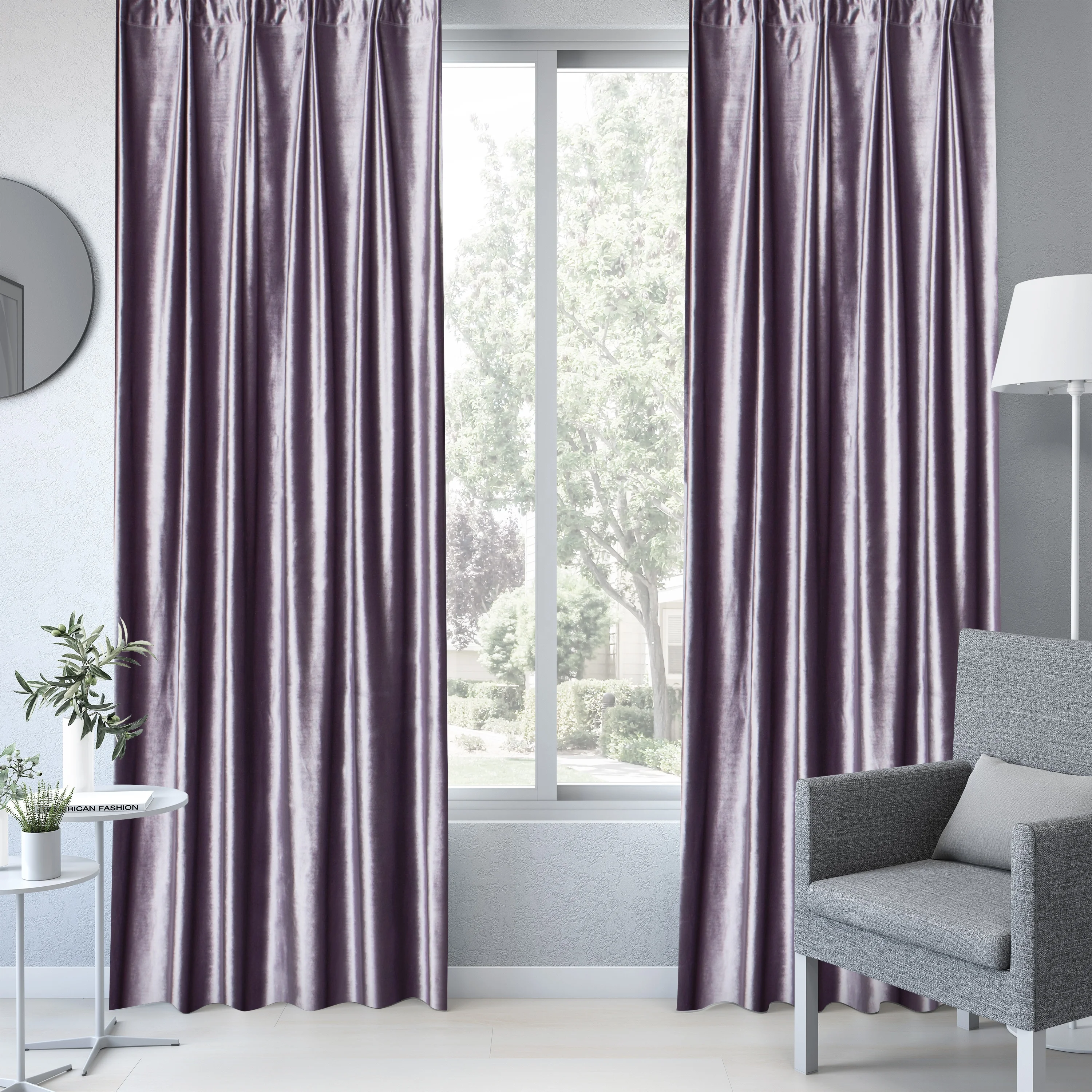 Home textile shiny velvet fabric curtain sofa fabric upholstery living room solid color velvet curtains