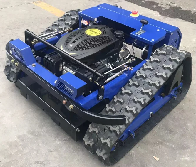 Professional 40HP Remote Control Lawn mower Intelligent Wasteland Grass Shrubs Tree Cutting Machine 55 degree Slope Cutter Mower