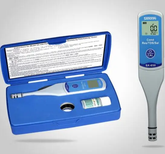 SX650 SANXIN Pen Type Pocket Type Conductivity / Resistivity / TDS / Salinity / Temperature Tester (mV, IP57, CE, ISO)