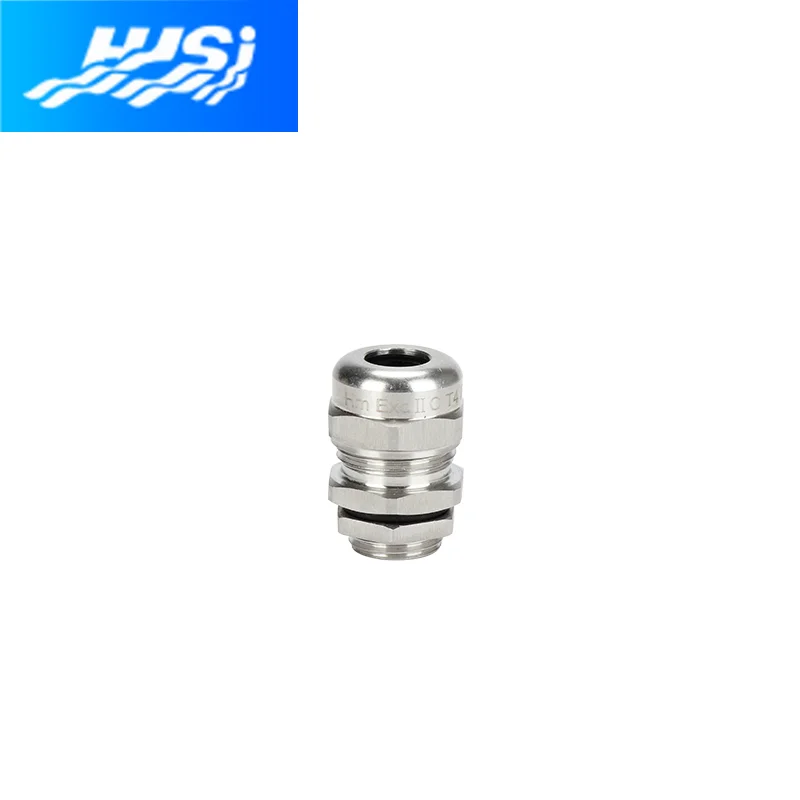 Buy M10 *1.5 AISI Stainless Steel 316L Cable Glands Metric Waterproof IP68 with Insert Standard Strain Relief Cable Fittings