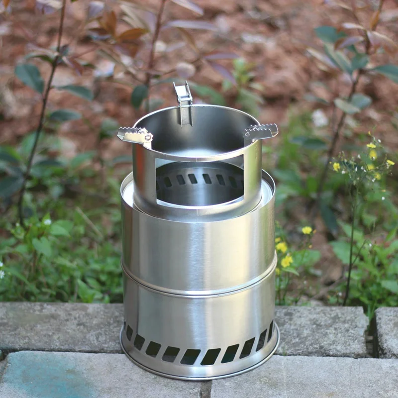 Polar Everest Fire Pit Camping Stove Smokeless Outdoor Garden Portable Assembled Table Top Wood Burning Alcohol Gas Stove