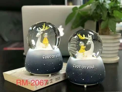 100 мм полимерные изделия разных размеров, хрустальный шар, снежный шар для сувениров с музыкой