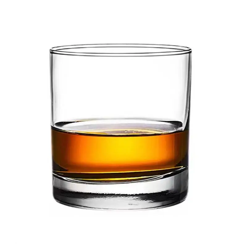 High Quality 300 ml Whiskey Tasting Glass Thick Bar Tumbler Cup Custom Logo Lab Creative Whiskey Glass with Ball