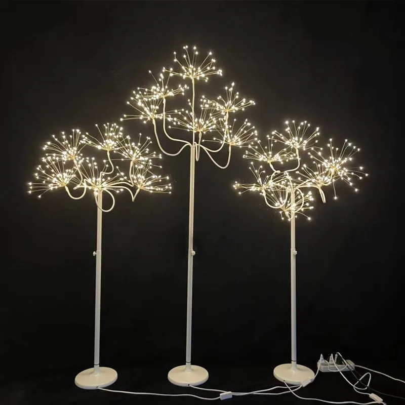 T307 White Branch Birch tree Lamp Decorative Artificial Tree Outdoor Artificial Trees With Solar Lights Home Garden Decorative