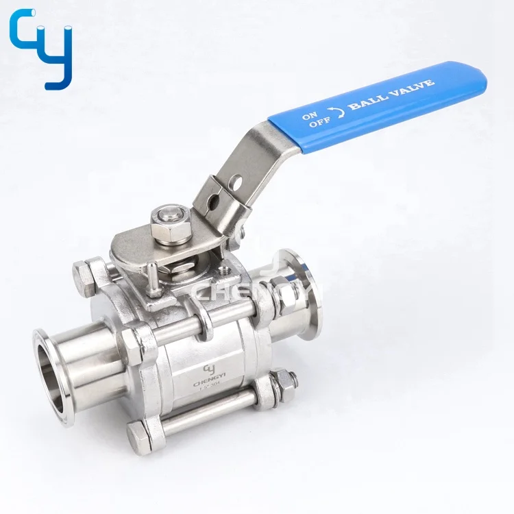 Weld Thread Stainless Steel 3-pc Ball Valve