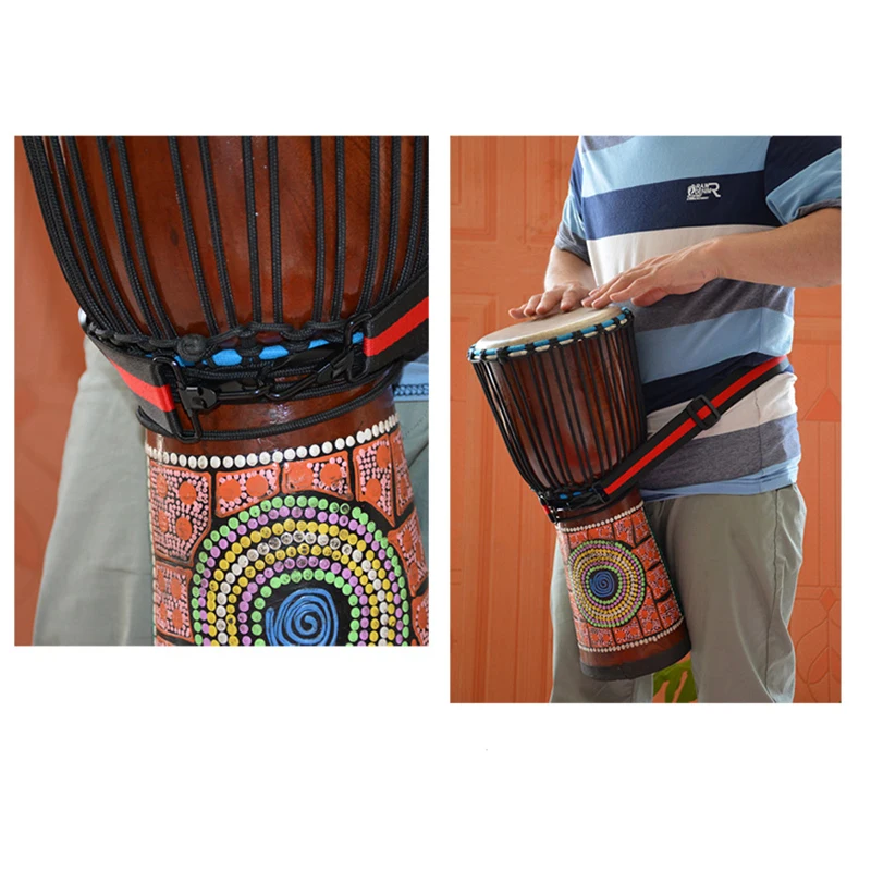 Whole Sale Djembe Strap Polyester Cotton Adjustable Snare Drum Straps Accessories