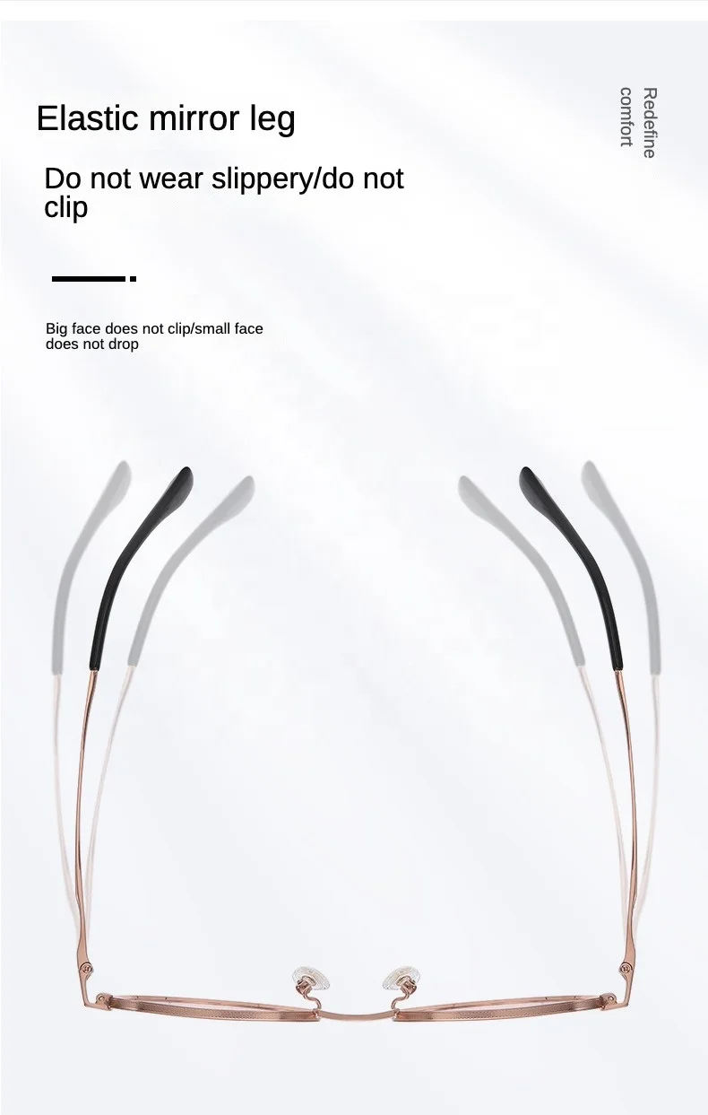 2023 Newest Design Hot Selling Anti-blue Light Glasses Optical Glasses Classical Titanium Metal Frame For Men Women Light Weight