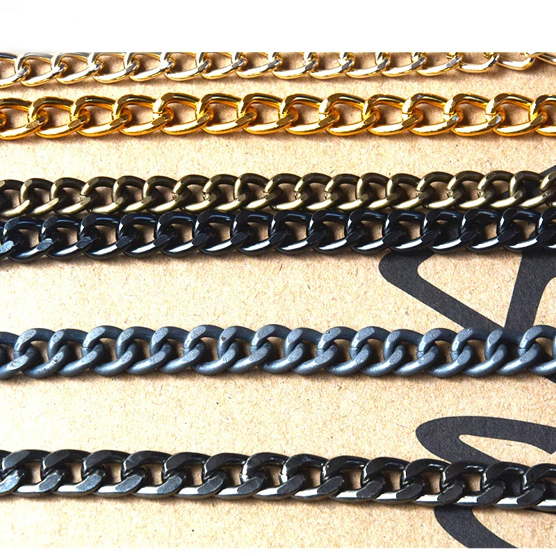 Wholesale Alloy Chains Stainless Steel Copper Iron Aluminum NK Side O Snake Twist Luggage Chains