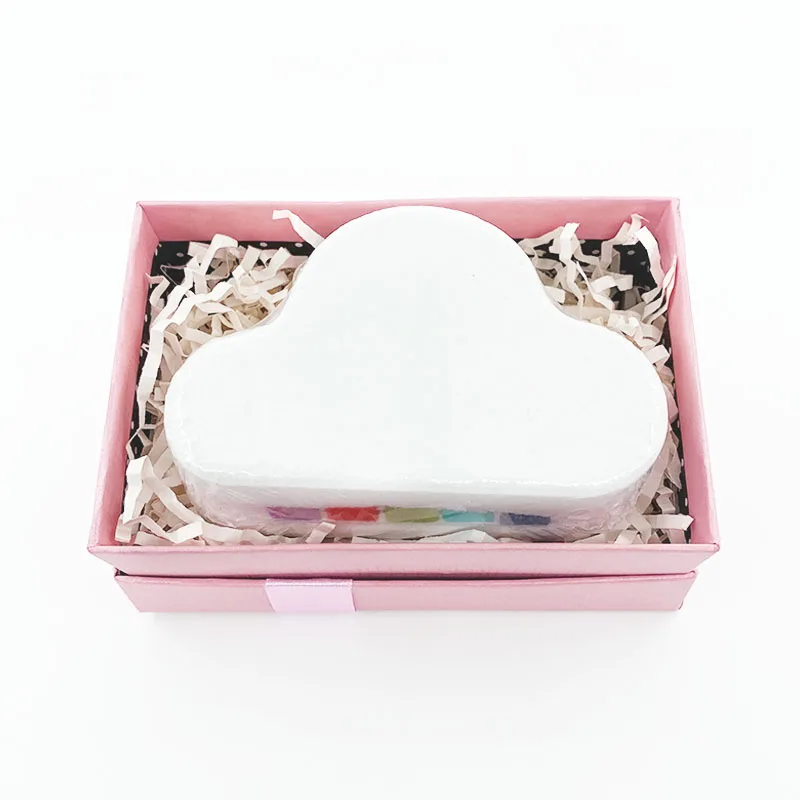 
OEM/ODM Private Label Wholesale Customized Natural Organic Fizzy Fun Bath bomb cloud Rainbow Bath Bombs 