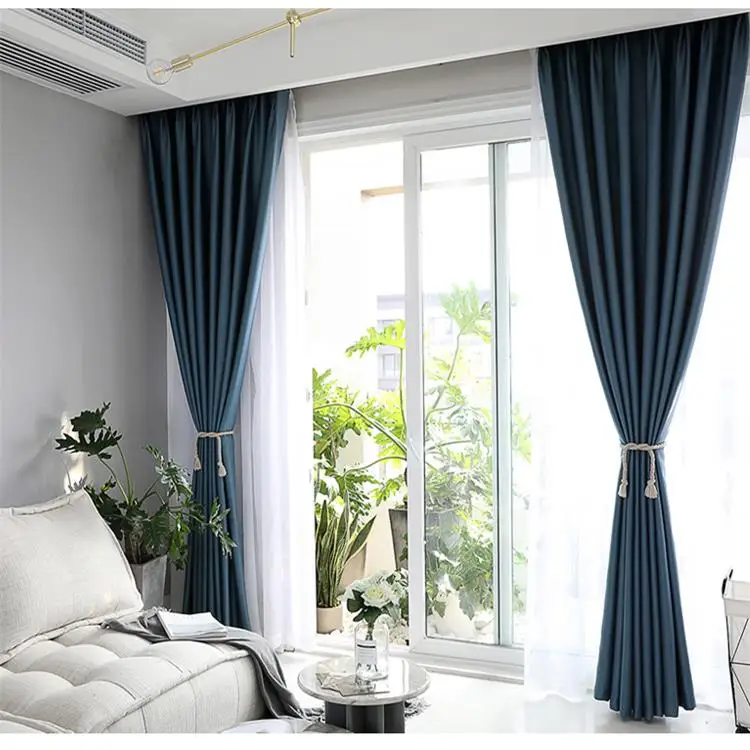 
Sun-proof curtains can be customized with sound-proof fabrics, popular hotel decorative sun-shading curtains/ 