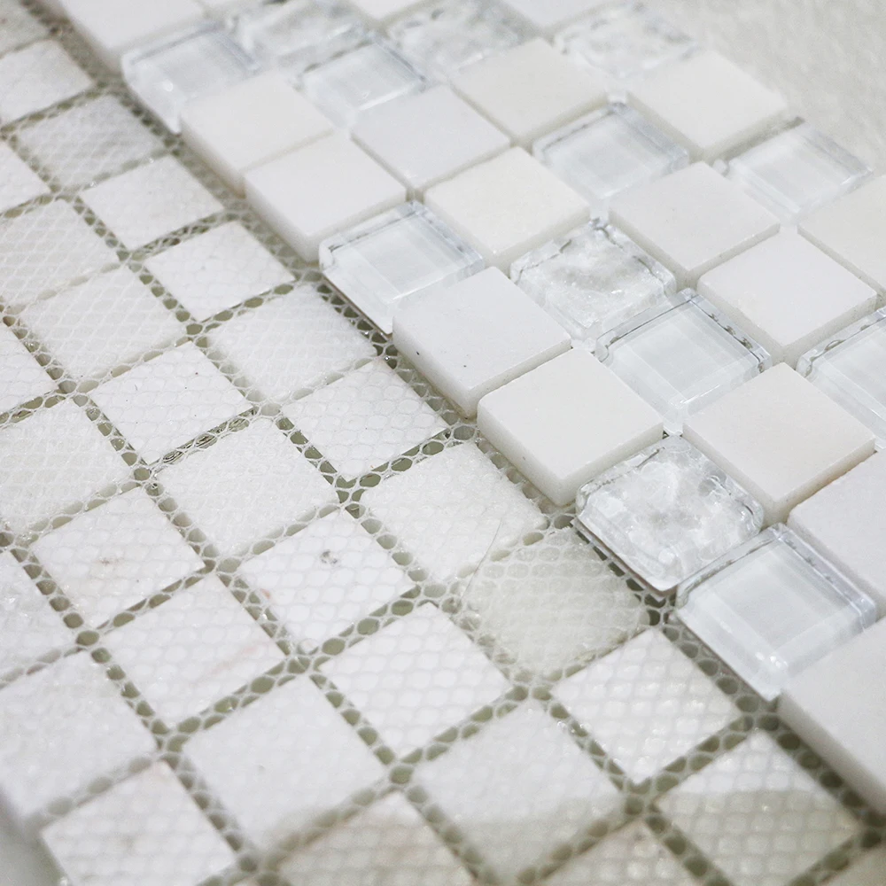 China Factory Good Service Matted Grey High Quality Glass and Marble Tile  Swimming Pool Wear-resistant Tiles